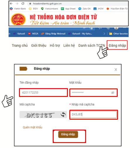 Đăng Nhập Hóa Đơn Điện Tử Viettel